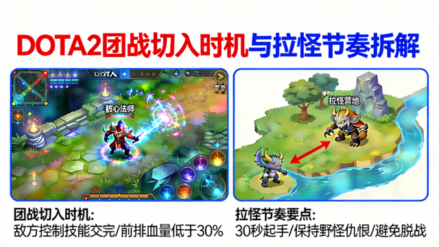 DOTA2团战切入时机与拉怪节奏拆解配图